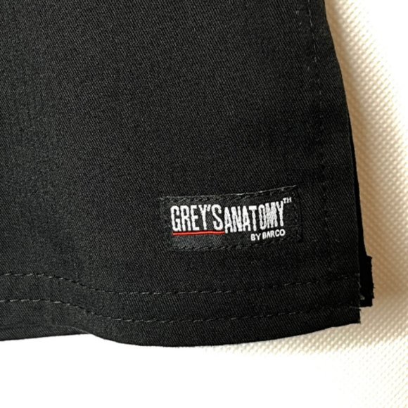 Gray's Anatomy Spandex Stretch Black Scrubs Top Size XXS - Picture 4 of 10